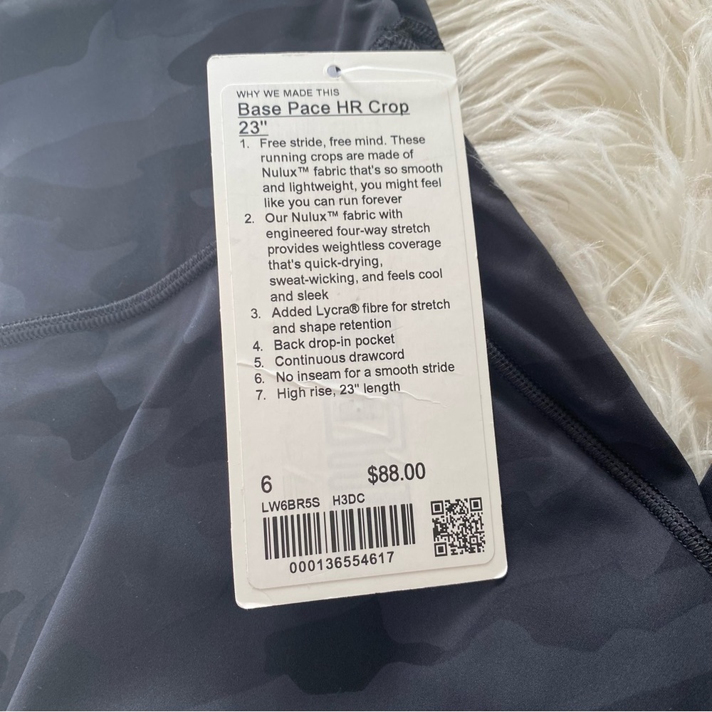 LULULEMON Base Pace High-Rise Crop 23” Camo - Picture 3 of 5